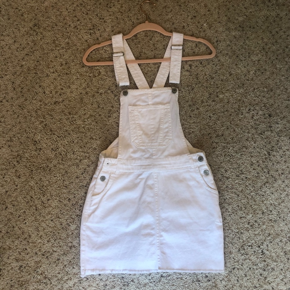 White skirt overalls